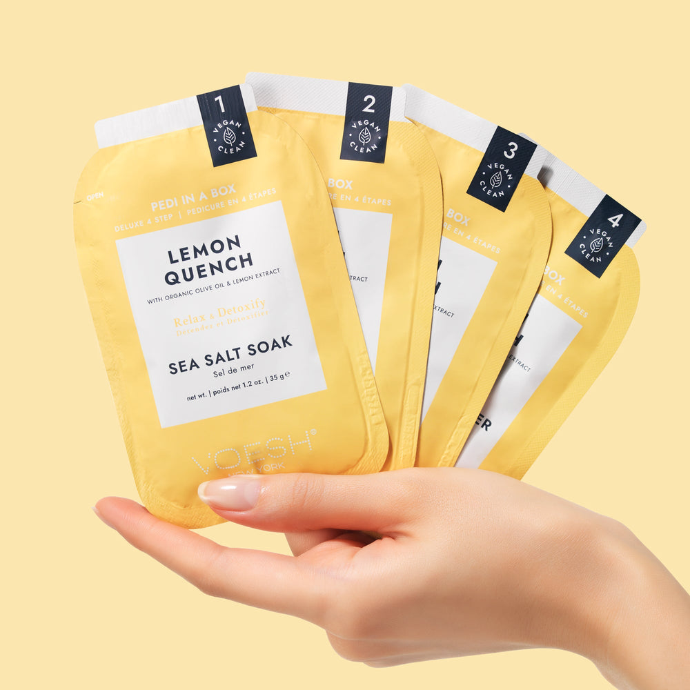 Voesh - Pedi in a Box Deluxe 4 Step - Lemon Quench - VPC208LMN