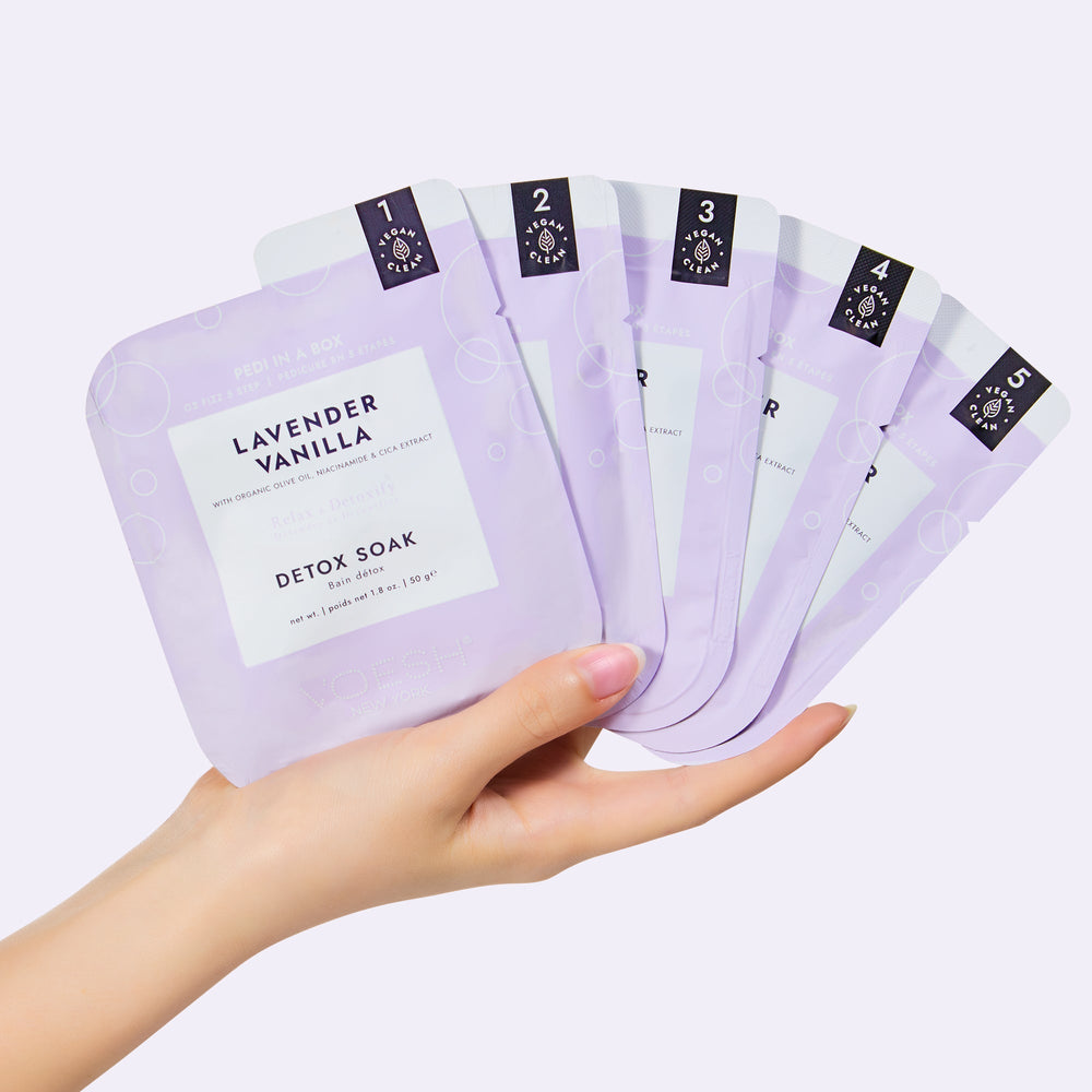Voesh - Pedi in a Box O2 Fizz 5 Step - Lavender Vanilla - VPC508LVR