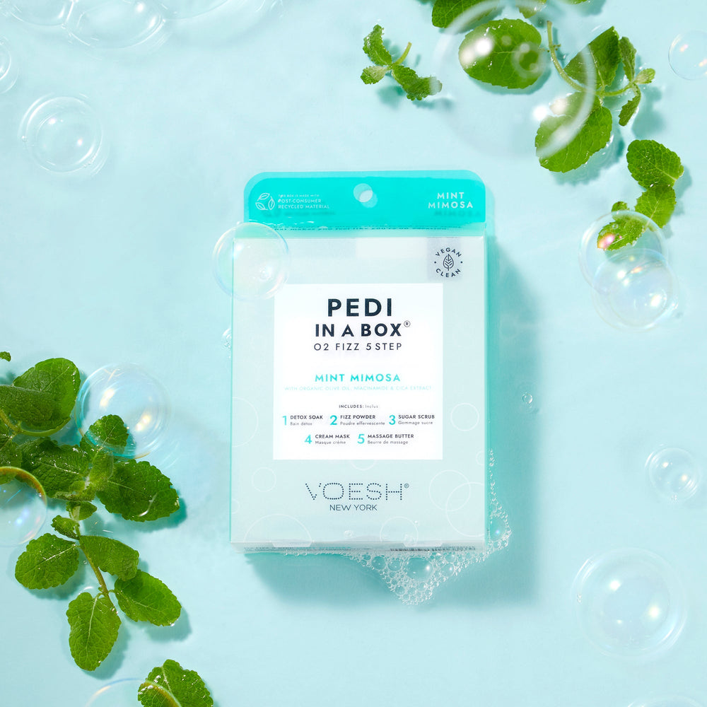 Voesh - Pedi in a Box O2 Fizz 5 Step - Mint Mimosa - VPC508MMS