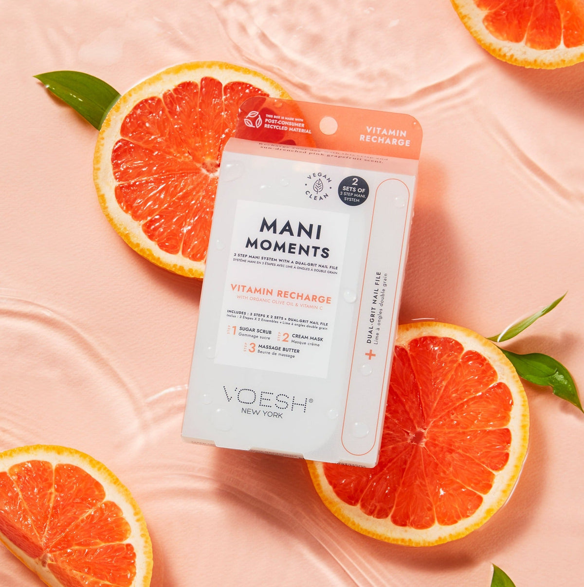 Voesh - Mani in a Box Deluxe 3 Step - Vitamin Recharge - VMC127PGF