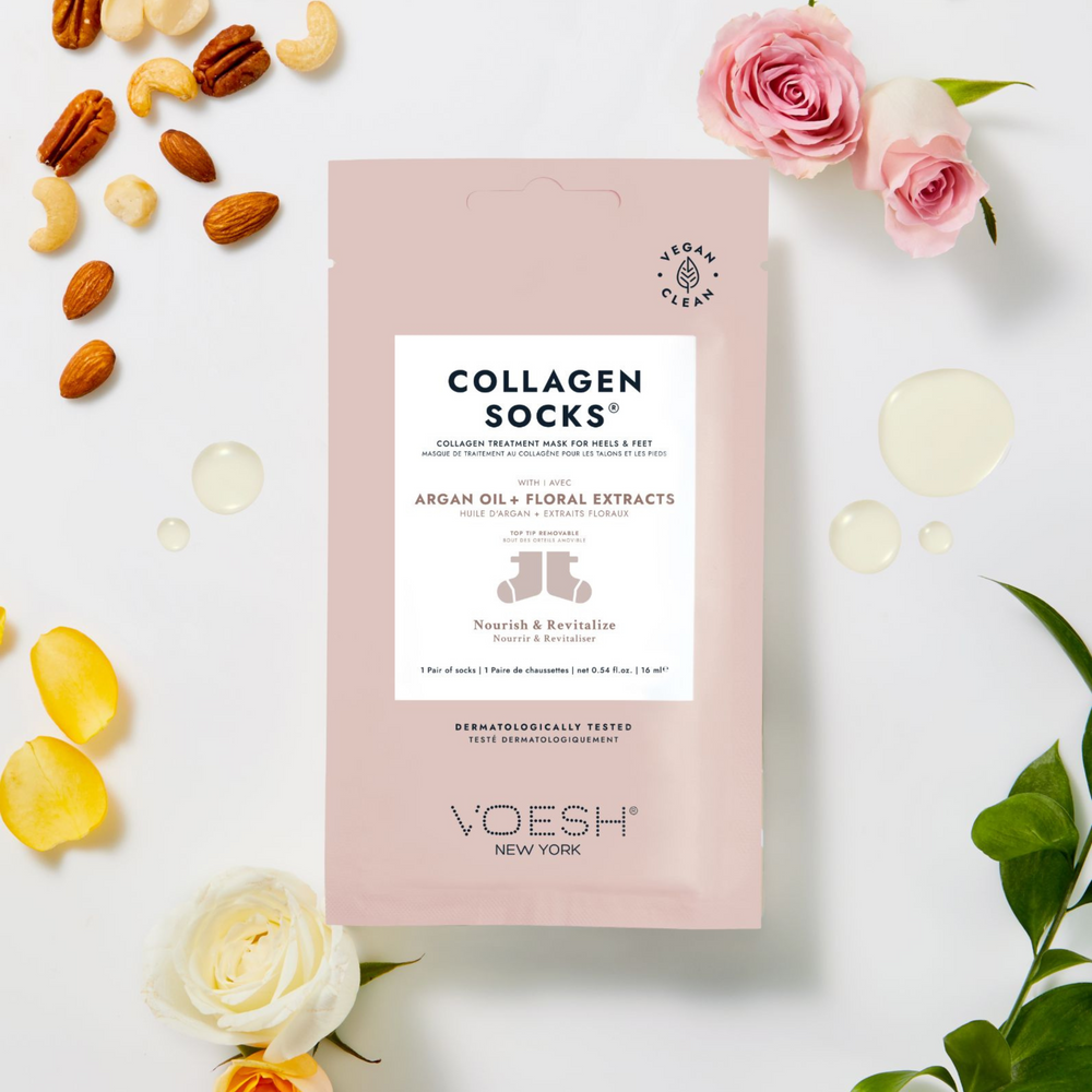 Voesh - Collagen Socks with Argan Oil + Floral Extracts - VFM212COL