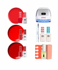 Color Me Red Gel Polish Starter Kit - DND Matching Gel & Nail Polish