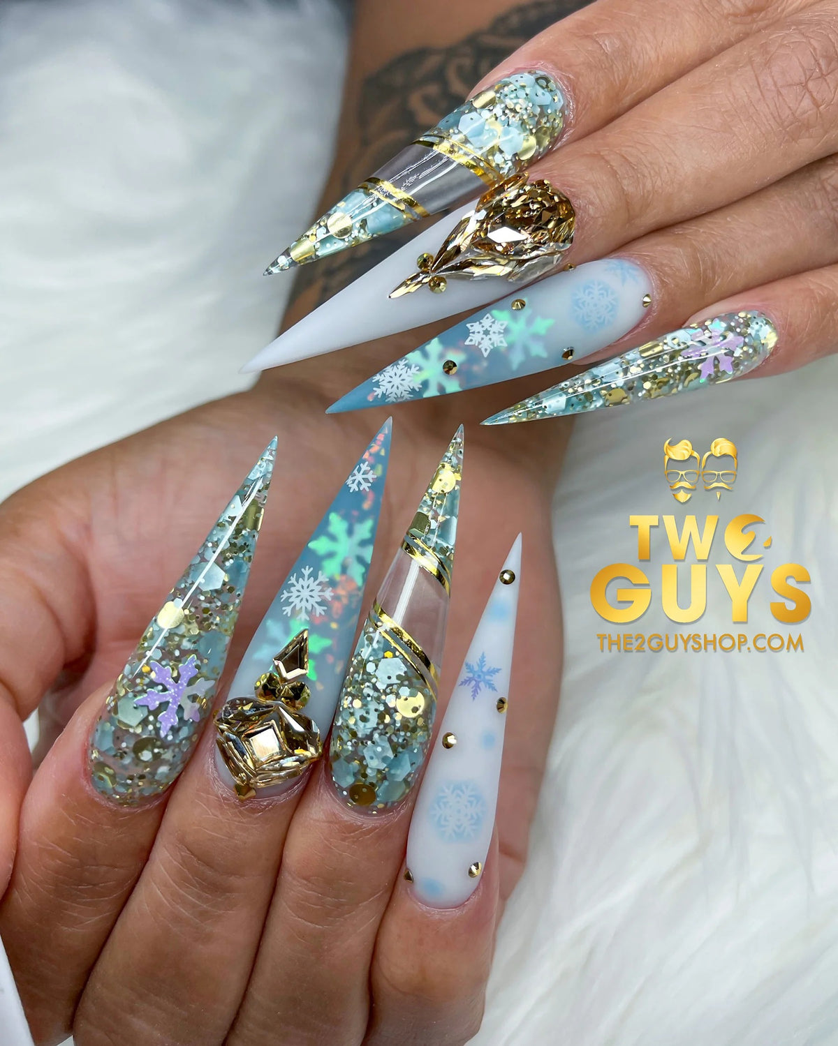 2Guys Acrylic & Dipping Powder 2oz #A02 MILKY WHITE