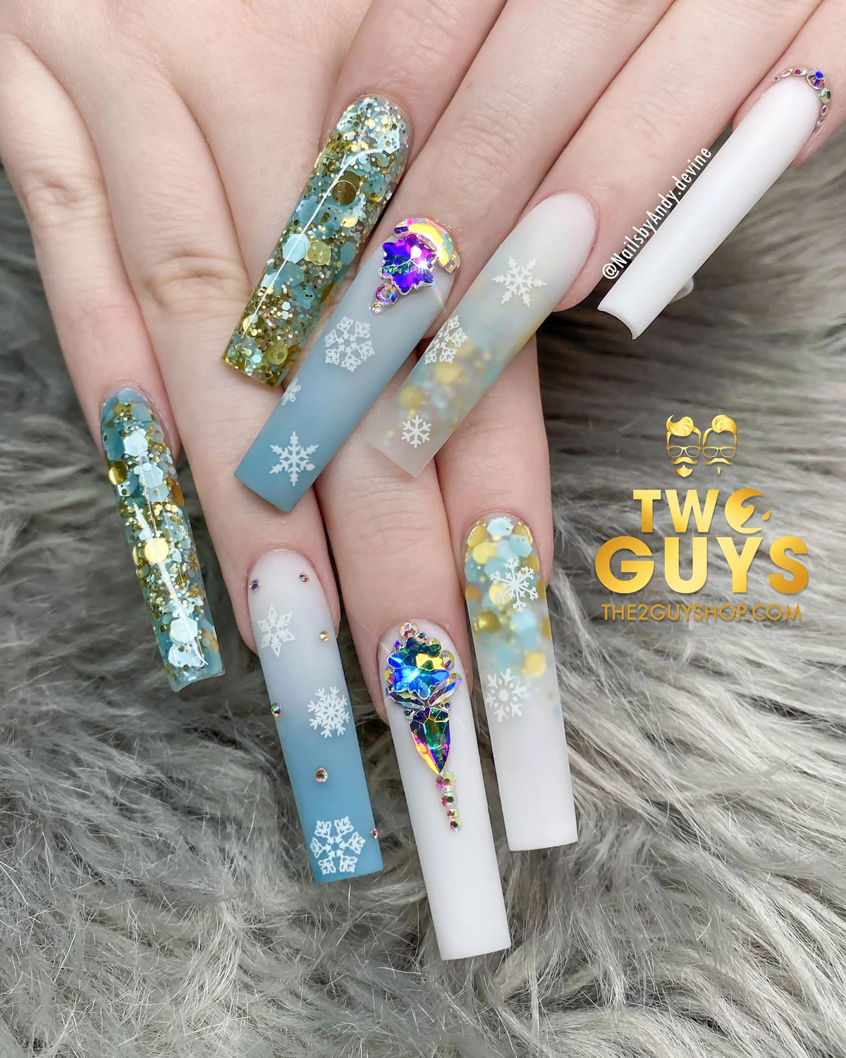 2Guys Acrylic & Dipping Powder 2oz #A02 MILKY WHITE