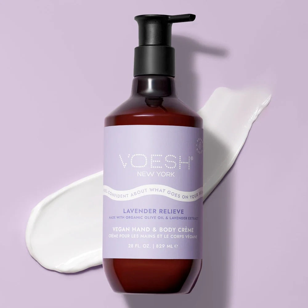 Voesh - Vegan Body & Hand Creme - Lavender Relieve (28 Fl.Oz.) - VBH128LVR