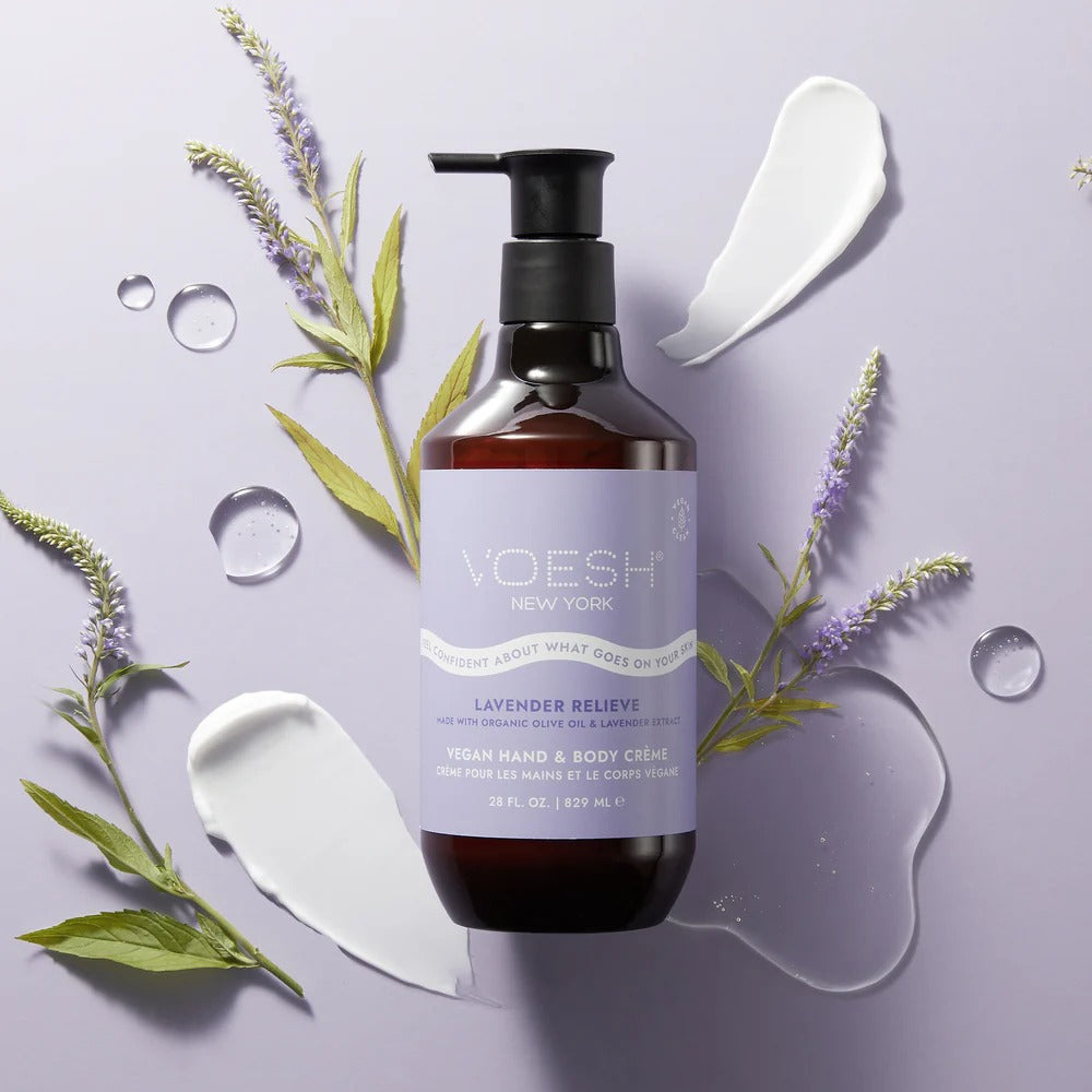 Voesh - Vegan Body & Hand Creme - Lavender Relieve (28 Fl.Oz.) - VBH128LVR