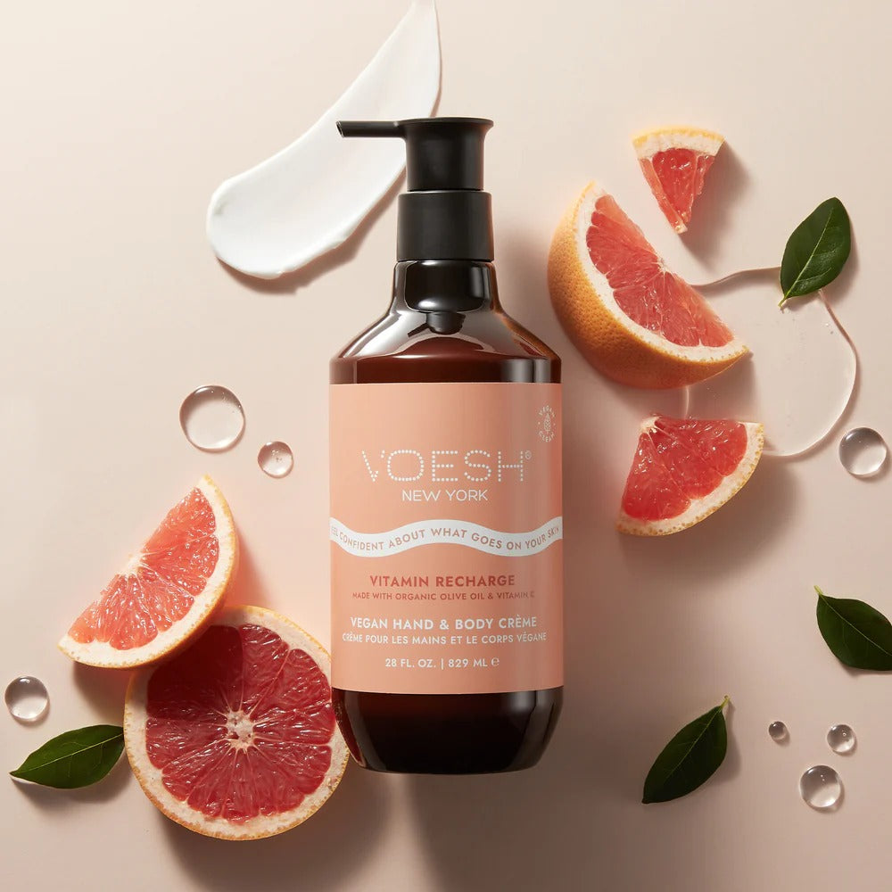 Voesh - Vegan Body & Hand Creme - Vitamin Recharge (28 Fl.Oz.) - VBH128PGF