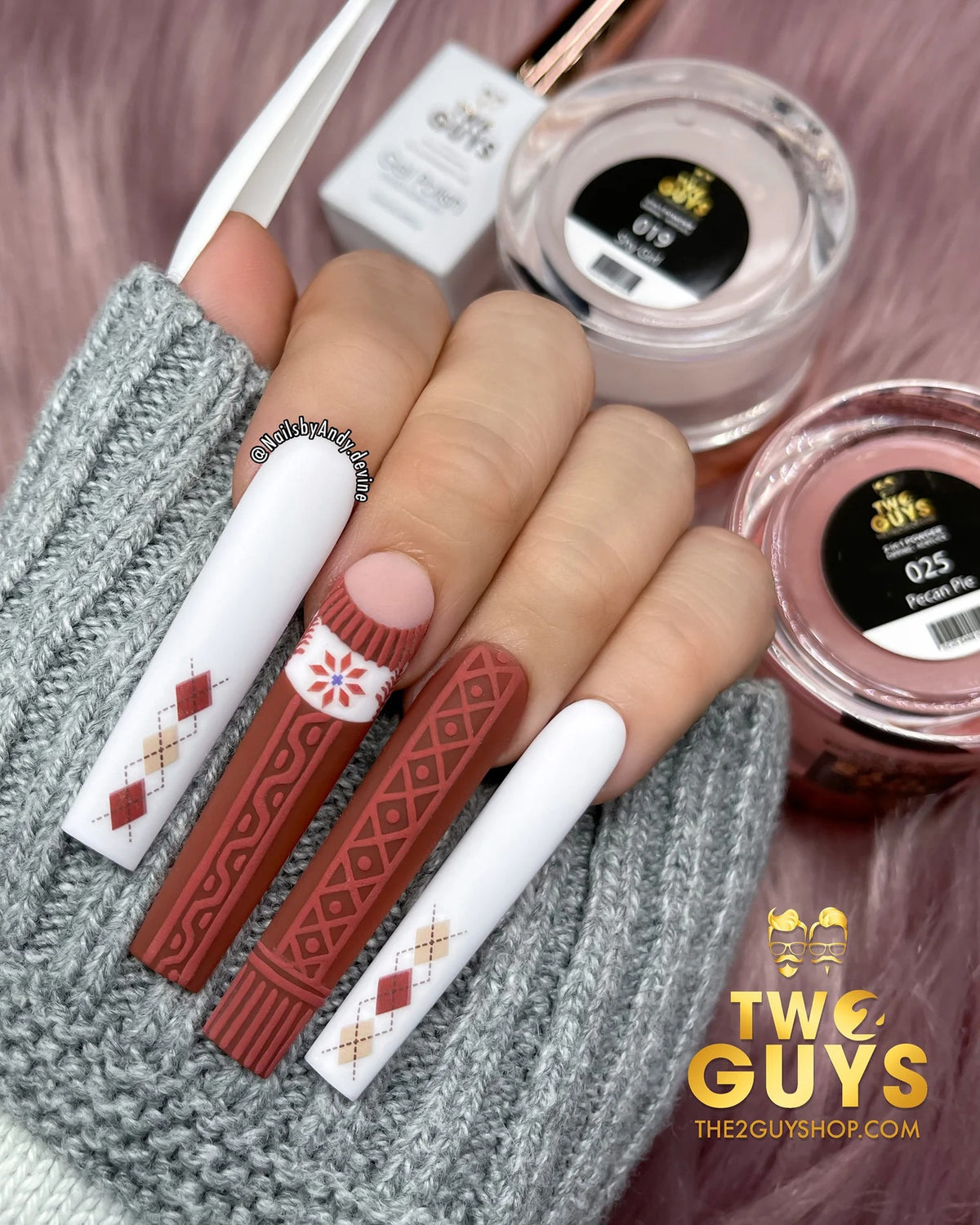 2Guys Acrylic & Dipping Powder 2oz #A03 SUPREME WHITE