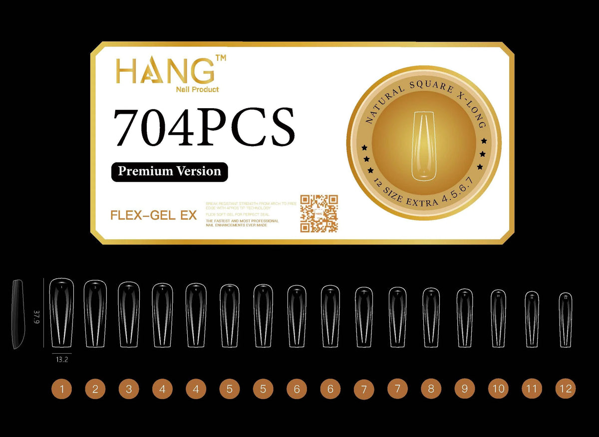 Flex-Gel X Natural Round Tips (S–L) | Pro Nail Supply