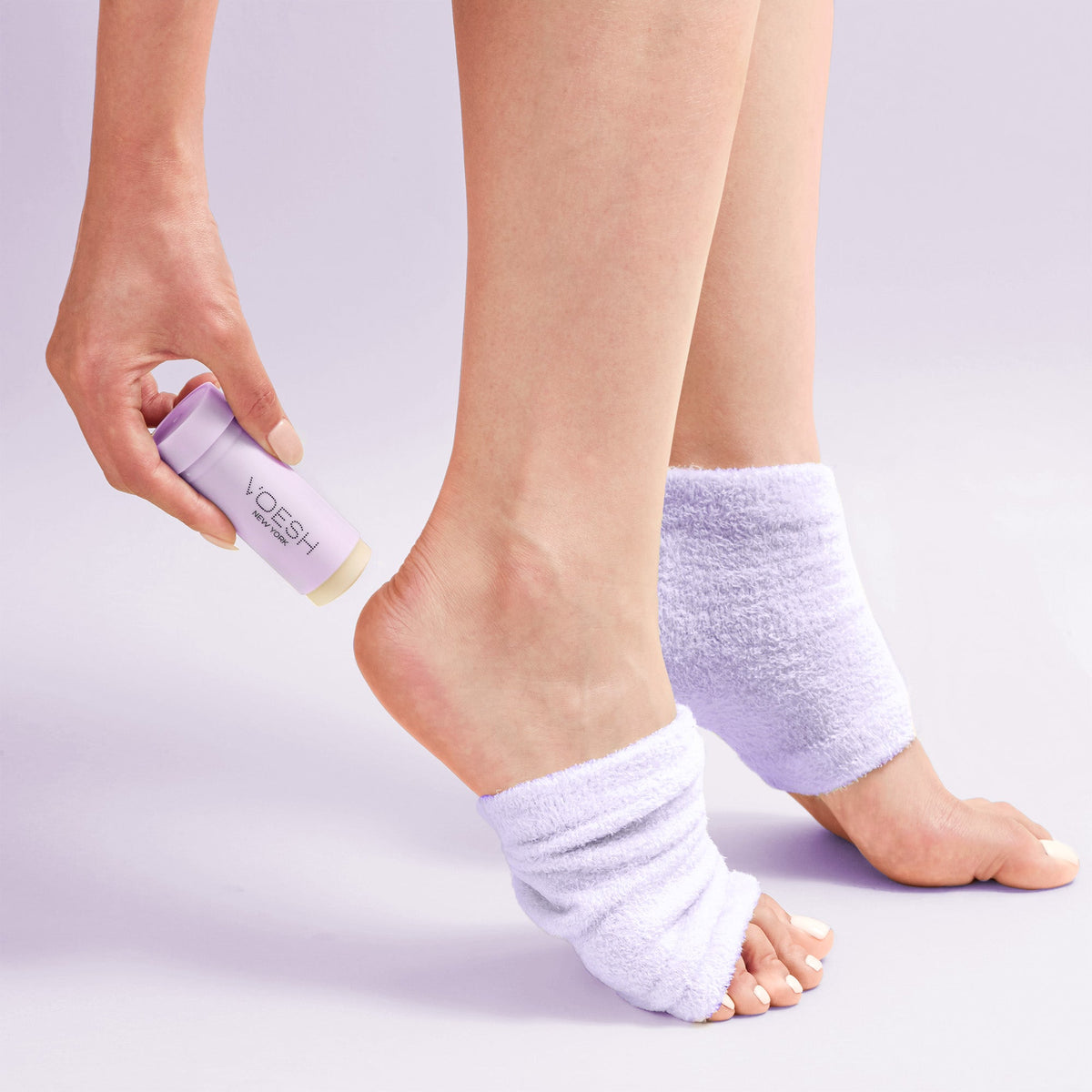 Voesh - Moisturizing Heel Socks - Mint - VFS003MNT