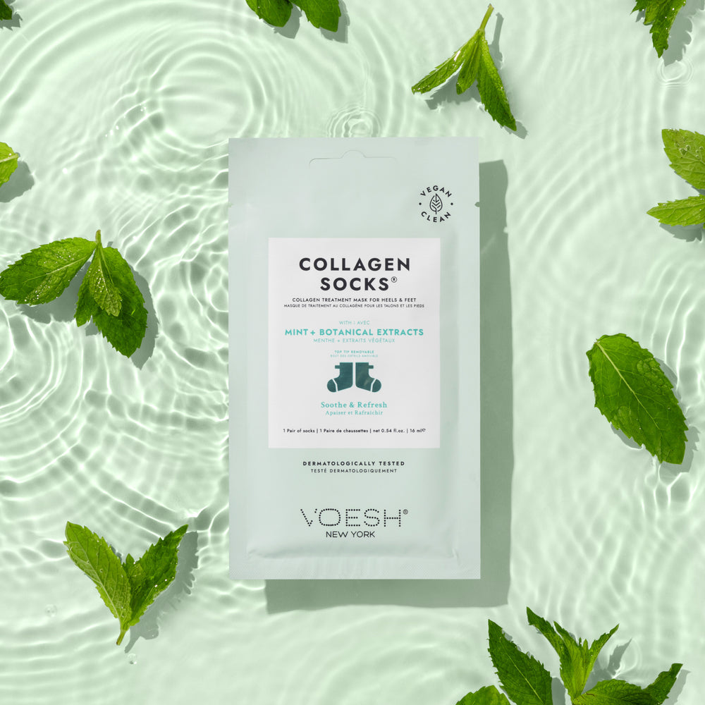 Voesh - Collagen Socks with Mint + Botanical Extracts - VFM212PEP