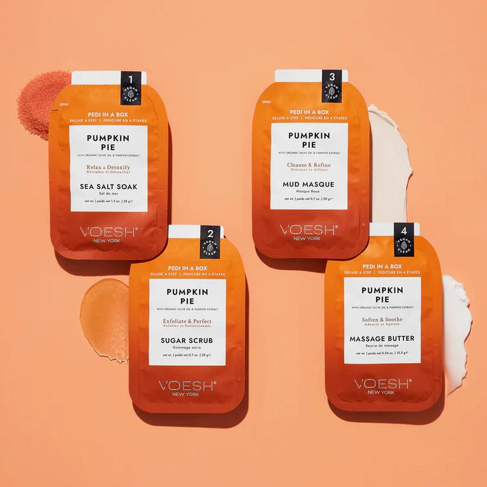 Voesh - Pumpkin Pie Duo (Pedi & Lotion) With Nail Stickers - VSC001PMK